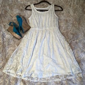 White tank top dress